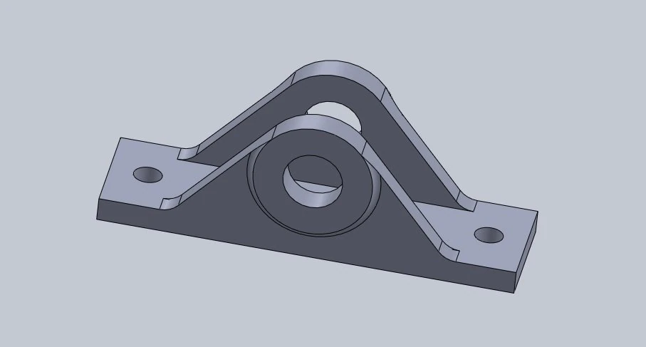 bearing block 3D Print Model .c4d .max .obj .3ds .fbx .stl .blend 