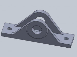 असर ब्लॉक 3D प्रिंट मॉडल