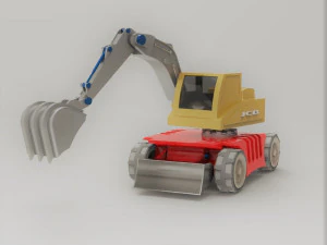 Miniescavatore Modello 3D
