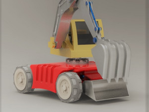 Mini Excavator Modelo 3D