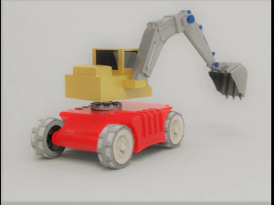 Mini Excavator 3D Model