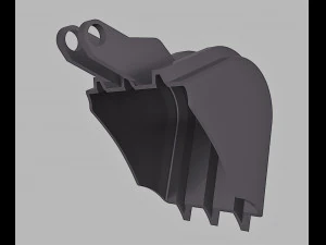 Mini Excavator 3D Model