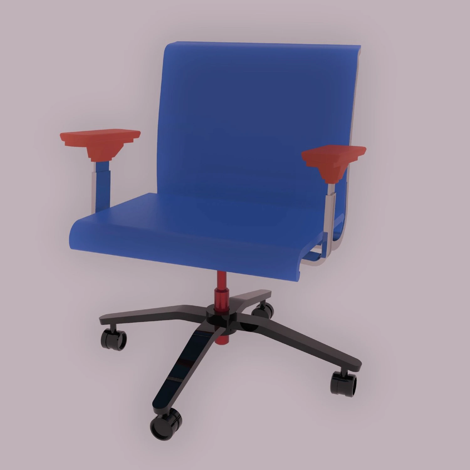 Receptionchair 3D Model .c4d .max .obj .3ds .fbx .stl .blend 
