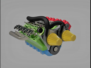 V6 engine Modelo 3D