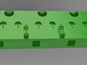 V6 Engine 3D Model