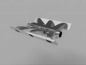V6 Engine 3D Model