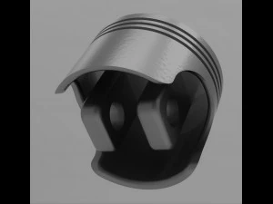 V6 Engine 3D Model