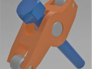 V6 Engine 3D Model
