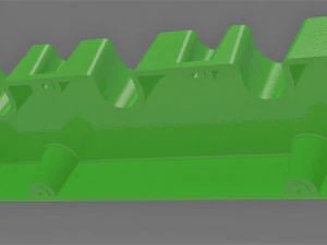 V6 Engine 3D Model