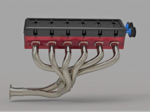 V12 Engine 3D Model