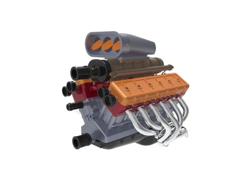 V12 Engine 3D Model