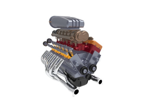V12 Engine 3D Модель