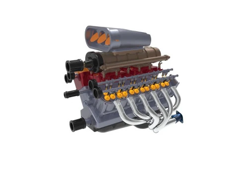 V12 Engine 3D Model