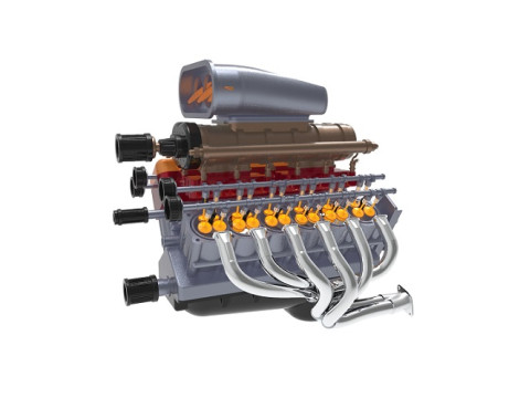 V12 Engine 3D Модель