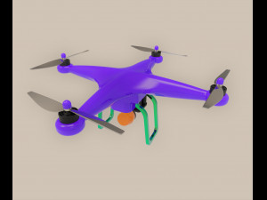 Drone Quadcopter 3D Model