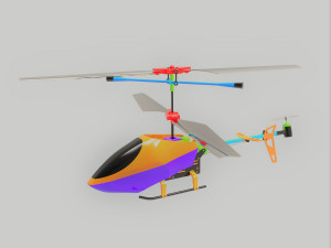 Rc Helicopter 3D Model