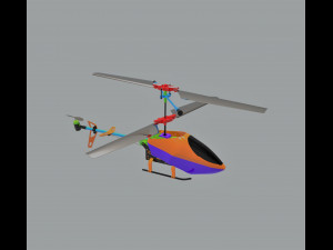 Rc Helicopter 3D Model