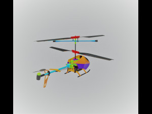 Rc Helicopter 3D Model