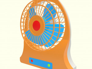 Battery Fan 3D Model