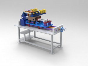 90 Degree Tube Bending Machine 3Dモデル