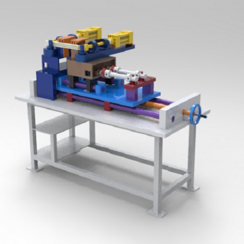 90 Degree Tube Bending Machine 3Dモデル .c4d .max .obj .3ds .fbx .stl .blend 