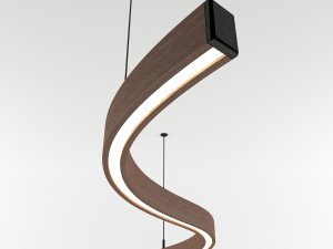 wooden lighting pendant-01 3Dモデル