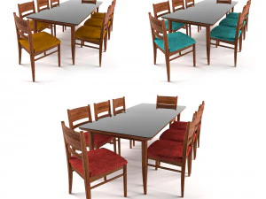 wooden chair-01 3D Model