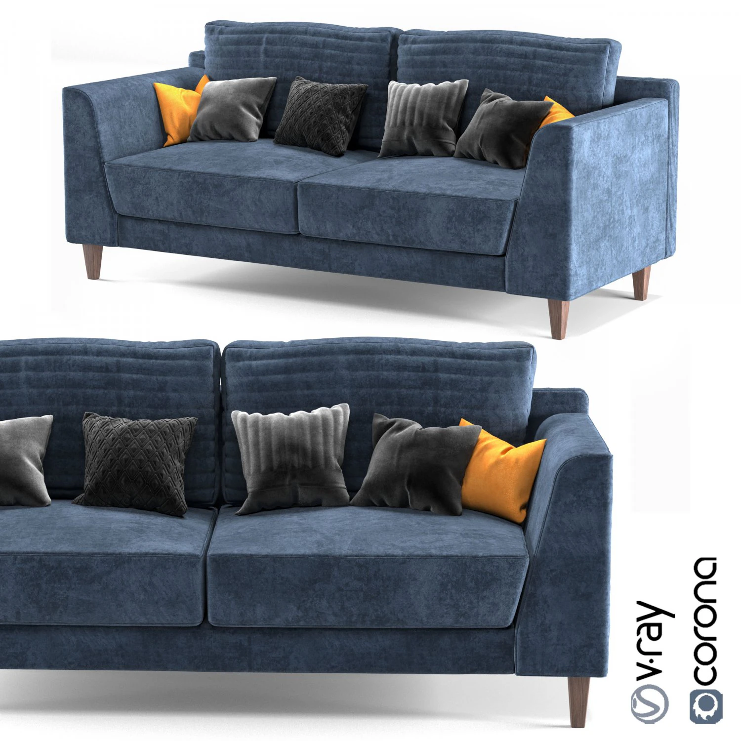 sofa-vol-01 3D Model .c4d .max .obj .3ds .fbx .stl .blend