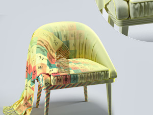 q-relaxed chair 3D Model