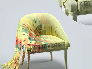 q-relaxed chair 3D Model
