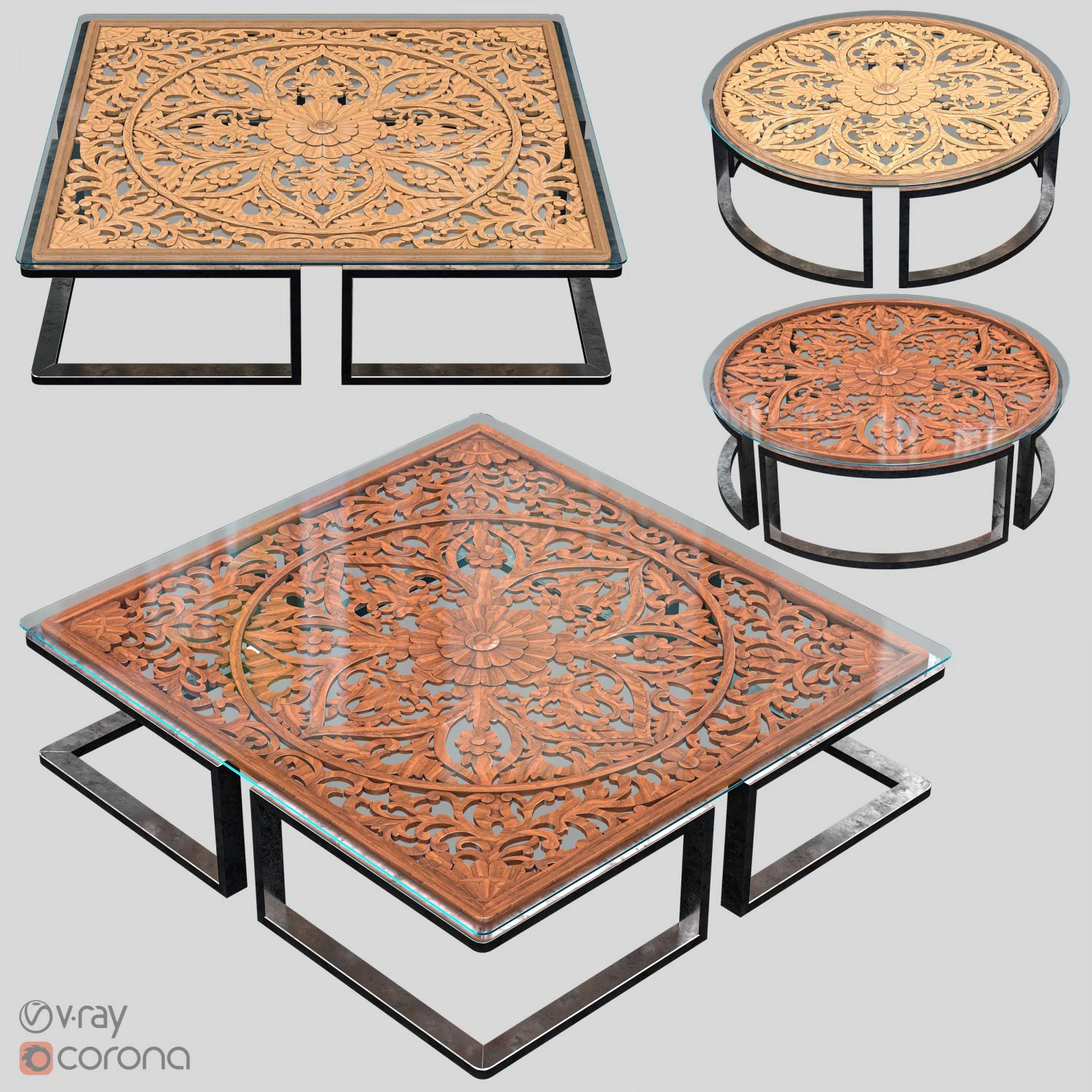 table ornament opps vol 03 3D Model .c4d .max .obj .3ds .fbx .stl .blend 