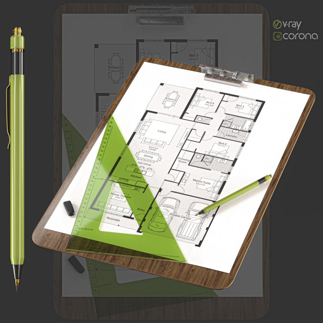 architectural supplies vol 01 Model 3D .c4d .max .obj .3ds .fbx .stl .blend 