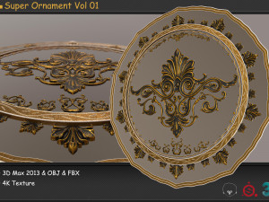 super ornament vol 01 3D Модель