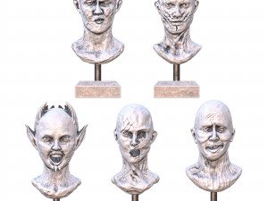 Head sculpture Set vol 01 3D Model