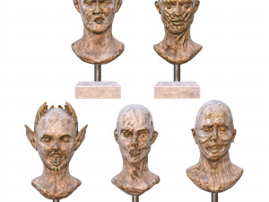 Head sculpture Set vol 01 3D Model