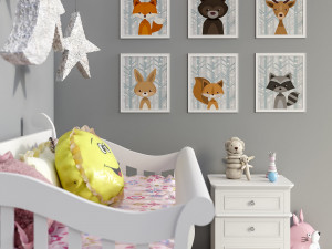 sweet baby room Model 3D