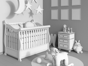 sweet baby room Model 3D