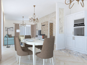american living room 2020 3D 모델