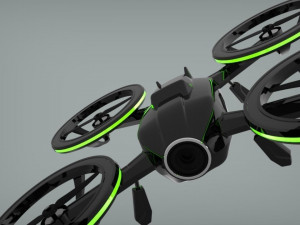 black drone 3D Модель