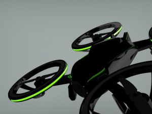 black drone 3D Модель