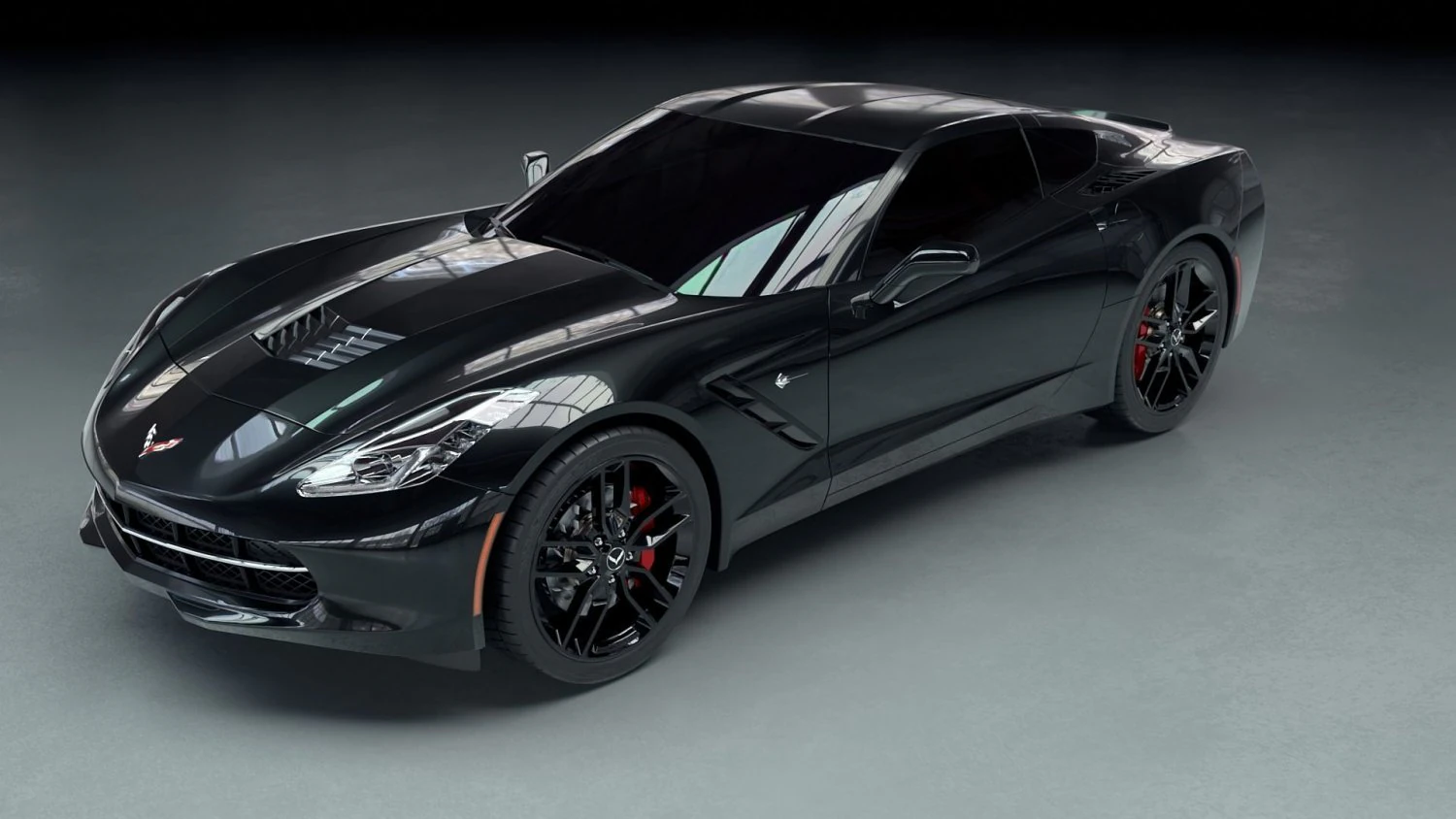 2018 chevrolet corvette stingray 3D Model .c4d .max .obj .3ds .fbx .stl .blend 