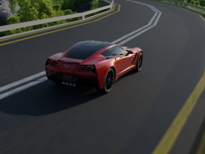 2018 chevrolet corvette stingray 3D Model