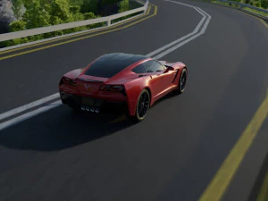 2018 chevrolet corvette stingray 3D Model