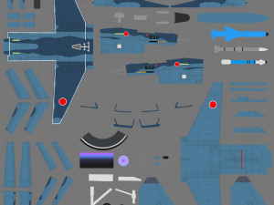 aircraft f2 viper zero Modelo 3D