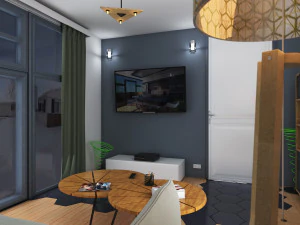 french living room 3D Model