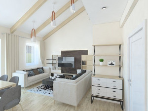 dream luxury condo room with 2 floors 3D Model
