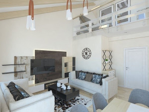 dream luxury condo room with 2 floors 3D Model