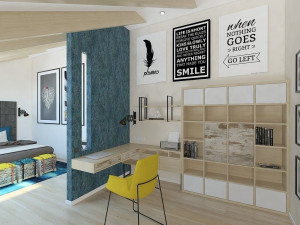 dream luxury condo room with 2 floors 3D Model