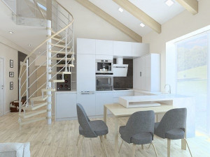 dream luxury condo room with 2 floors 3D Model