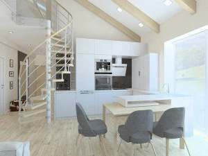 dream luxury condo room with 2 floors 3D Model